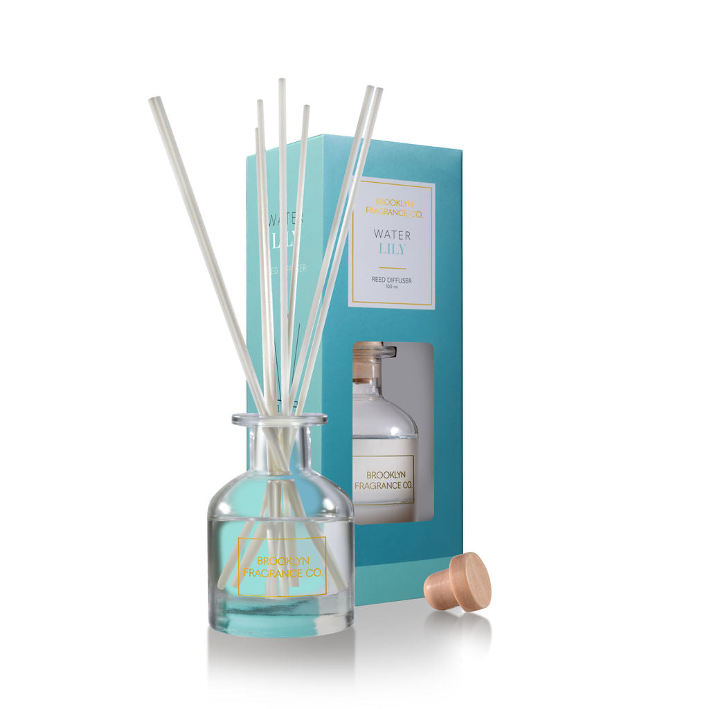 Water Lily 100 ml Reed Diffuser – BrooklynFragranceCo